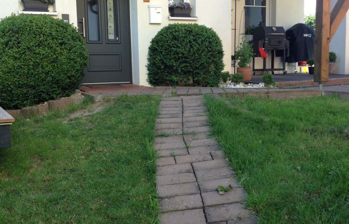 Gartenweg vor Umgestaltung